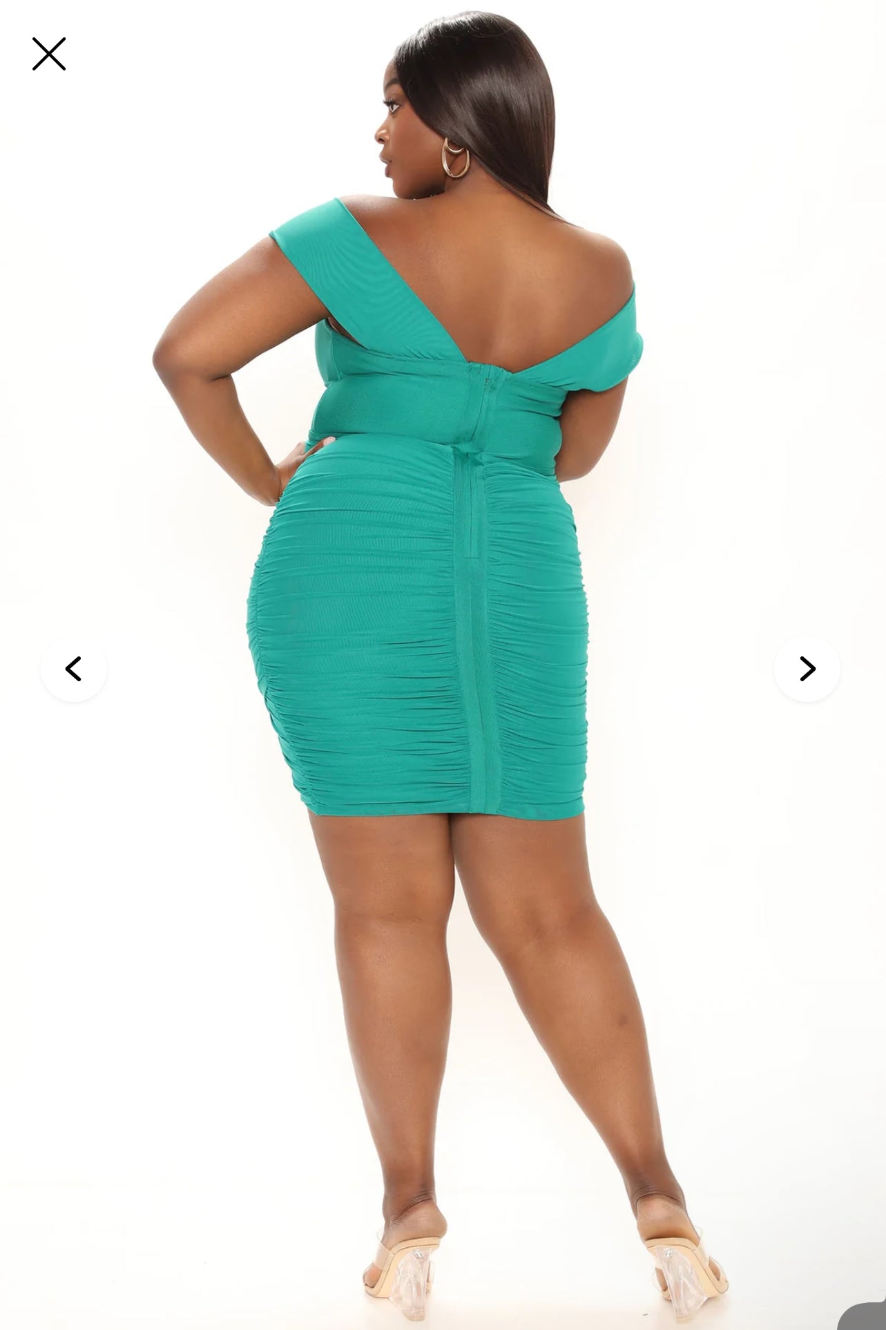 Fashion Nova Good Vibrations Bandage Mini Dress - Green