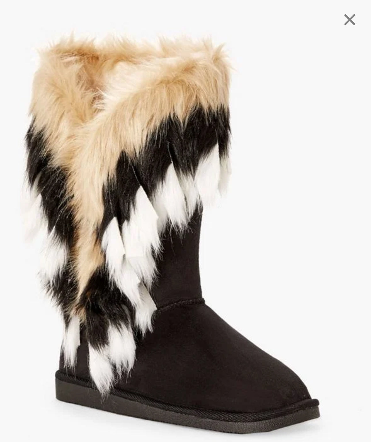 SHOE DAZZLE WINTER'S COMING FAUX FUR FUZZIE