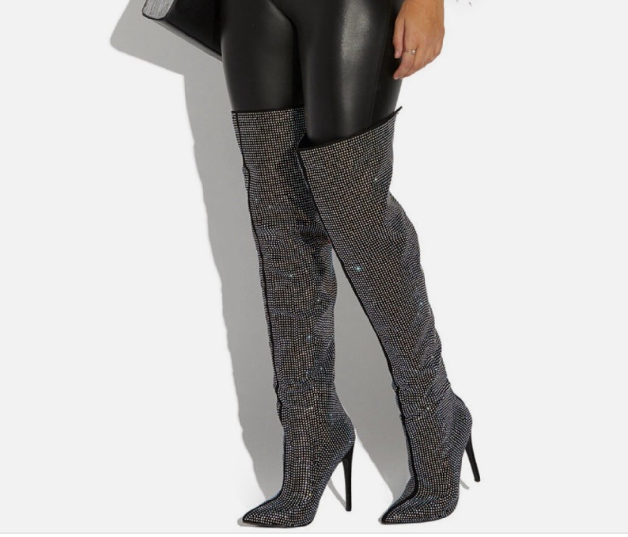 SHOE DAZZLE CHARMED OVER THE KNEE BOOT