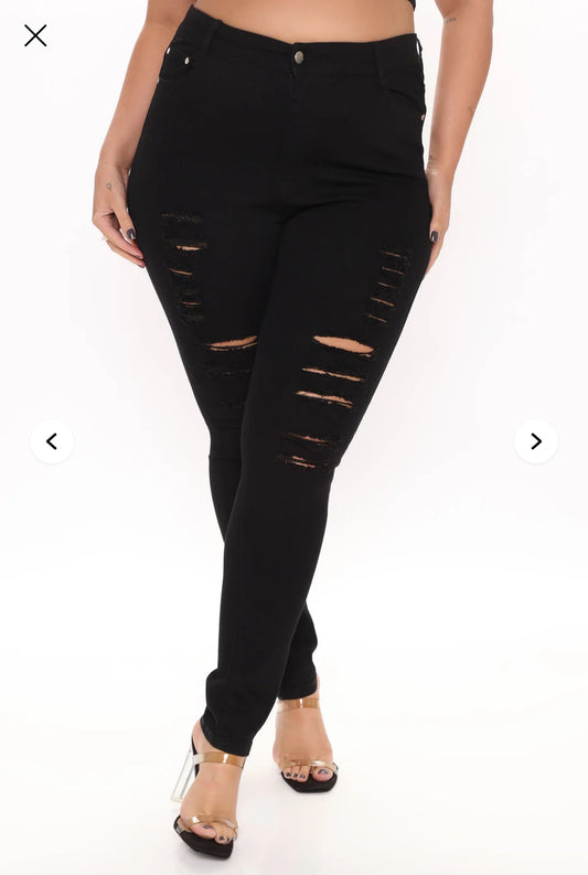 Fashion Nova Drive To The Ocean Jeans - Black