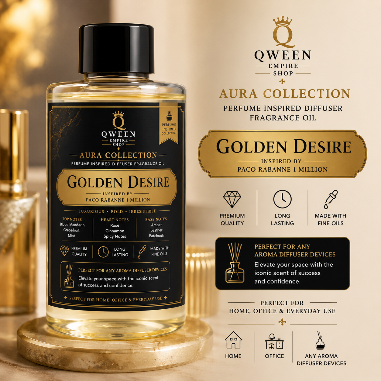 Golden Desire - Inspired by Paco Rabanne 1 Million Perfume