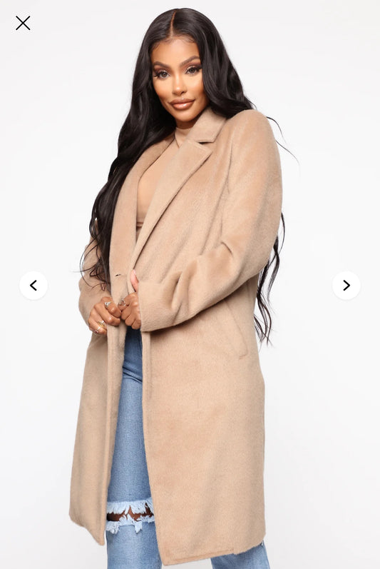 Fashion Nova It's A Long Story Coat