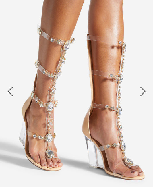 AUGUSTINHA EMBELLISHED
WEDGE