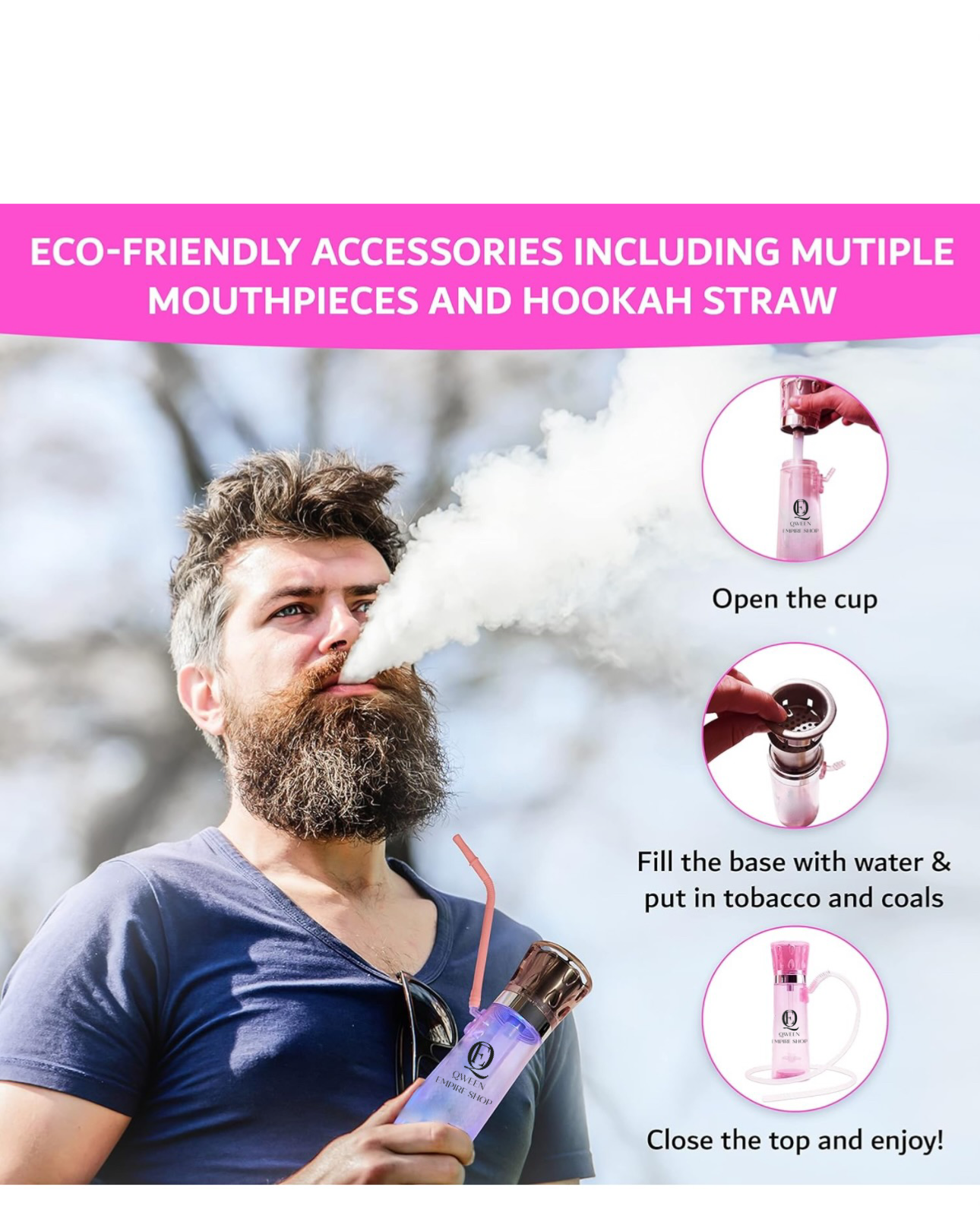 MINI PORTABLE HOOKAH SET